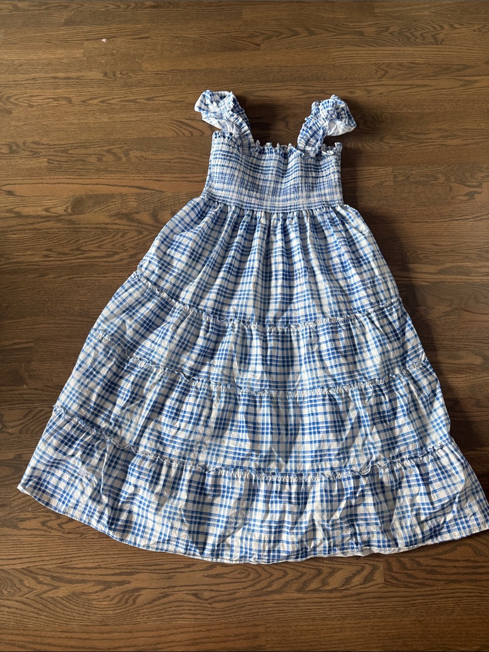 Hill House Blue & White Plaid Ellie Nap Dress - Picture 1 of 3